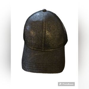 NWOT C.C. cap.  Black Glitter.  Womens.